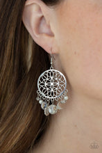Load image into Gallery viewer, Garden Dreamcatcher Paparazzi Earring - White

