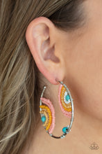 Load image into Gallery viewer, Rainbow Horizons Paparazzi Seed Bead Post Earring - Multi

