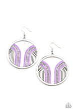 Load image into Gallery viewer, Delightfully Deco Paparazzi Earring - Purple
