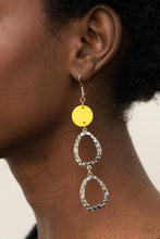 Load image into Gallery viewer, Surfside Shimmer Paparazzi Earring - Yellow
