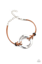 Load image into Gallery viewer, Choose Happy Paparazzi Inspirational Urban Bracelet  - Brown
