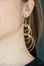 Load image into Gallery viewer, I Feel Dizzy Paparazzi Earring - Gold
