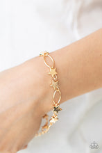Load image into Gallery viewer, Stars and Sparks Paparazzi Bracelet - Gold

