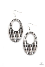 Load image into Gallery viewer, Engraved Edge Paparazzi Earring - Silver
