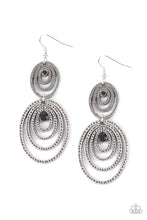 Load image into Gallery viewer, Cosmic Twirl Paparazzi Earring - Black
