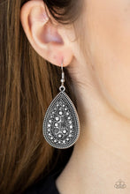 Load image into Gallery viewer, Interstellar Idol Paparazzi Earring - Silver - Hematite
