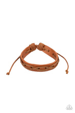 Load image into Gallery viewer, Macho Mystery Paparazzi Leather Urban Bracelet  - Brown
