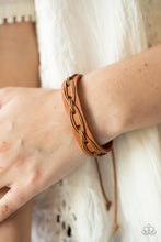 Load image into Gallery viewer, Macho Mystery Paparazzi Leather Urban Bracelet  - Brown
