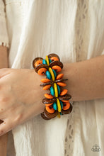 Load image into Gallery viewer, Caribbean Canopy Paparazzi Wood Bracelet  - Multi
