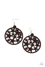 Load image into Gallery viewer, Cosmic Paradise Paparazzi Wood Star Earring - Brown
