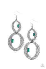 Load image into Gallery viewer, OVAL and OVAL Again Paparazzi Earring - Green

