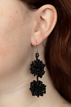 Load image into Gallery viewer, Celestial Collision Paparazzi Seed Bead Earring - Black
