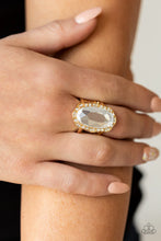 Load image into Gallery viewer, Paparazzi ♥ BLING to Heel - Gold ♥ Ring - September 2021 LIFE OF THE PARTY EXCLUSIVE
