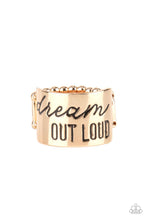 Load image into Gallery viewer, Dream Louder Paparazzi Ring - Gold

