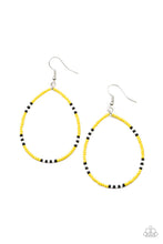 Load image into Gallery viewer, Keep Up The Good BEADWORK Paparazzi Earring - Yellow
