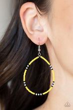 Load image into Gallery viewer, Keep Up The Good BEADWORK Paparazzi Earring - Yellow

