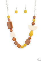 Load image into Gallery viewer, Tranquil Trendsetter Paparazzi Necklace - Yellow
