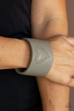 Load image into Gallery viewer, Rodeo Romance Paparazzi Leather Cuff Bracelet - Silver
