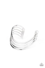 Load image into Gallery viewer, Tantalizingly Tiered Paparazzi Cuff Bracelet  - Silver
