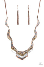 Load image into Gallery viewer, Mixed Metal Mecca Paparazzi Necklace - Copper
