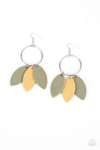 Load image into Gallery viewer, Leafy Laguna Paparazzi Leather Earring - Multi
