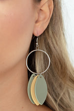 Load image into Gallery viewer, Leafy Laguna Paparazzi Leather Earring - Multi
