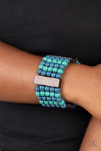 Load image into Gallery viewer, Island Soul Paparazzi Wood Bracelet  - Blue
