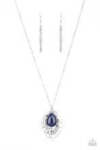 Load image into Gallery viewer, Titanic Trinket Paparazzi Necklace - Blue - Moonstone
