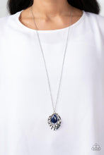 Load image into Gallery viewer, Titanic Trinket Paparazzi Necklace - Blue - Moonstone
