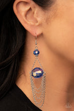 Load image into Gallery viewer, Ethereally Extravagant Paparazzi Earring - Blue
