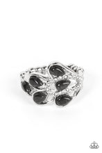 Load image into Gallery viewer, Cats Eye Cadence Paparazzi Ring - Black - Moonstone
