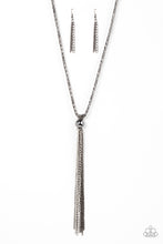 Load image into Gallery viewer, Metallic MESH-Up Paparazzi Necklace - Black - Gunmetal
