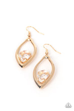 Load image into Gallery viewer, Beautifully Bejeweled Paparazzi Earring - Gold
