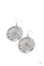 Load image into Gallery viewer, Fractured Foliage Paparazzi Earring - Silver
