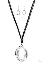 Load image into Gallery viewer, Paparazzi ♥ Long OVAL-due - Black ♥ Necklace
