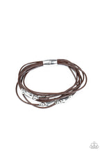 Load image into Gallery viewer, Raw Edge Paparazzi Bracelet - Brown
