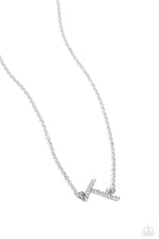 Load image into Gallery viewer, INITIALLY Yours Paparazzi Necklace - T - Multi - Iridescent
