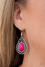 Load image into Gallery viewer, FLIRTY FINESSE Paparazzi Earring - PINK
