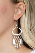 Load image into Gallery viewer, Lure Away Paparazzi Earring - Silver
