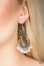 Load image into Gallery viewer, BABE ALERT Paparazzi Earring - WHITE
