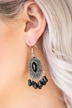 Load image into Gallery viewer, Private Villa Paparazzi Earring  - Black
