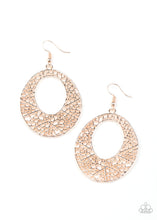 Load image into Gallery viewer, Serenely Shattered Paparazzi Earring - Rose Gold
