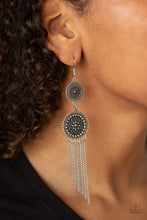 Load image into Gallery viewer, MEDALLION MECCA Paparazzi Earring - SILVER
