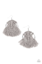 Load image into Gallery viewer, ALL ABOUT MACRAME Paparazzi Earring - SILVER
