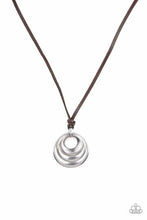 Load image into Gallery viewer, DESERT SPIRAL Paparazzi Leather Urban Necklace - SILVER
