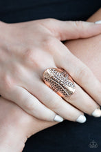 Load image into Gallery viewer, Shields Up Paparazzi Ring - Copper
