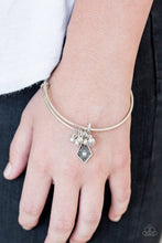 Load image into Gallery viewer, Treasure Charms Paparazzi Bangle Bracelet  - White
