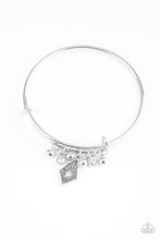 Load image into Gallery viewer, Treasure Charms Paparazzi Bangle Bracelet  - White
